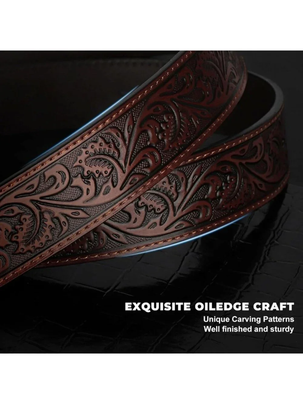Stylish Western Leather Belt for Men & Women - Perfect Cowgirl Cowboy Gift